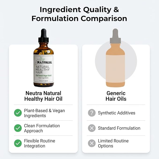Scalp Oil, Hair serum,Botanical Blend Rosemary Hair Growth Oil with Castor Oil and Vitamin E for Thicker-Looking Hair, Plant-Based, Vegan