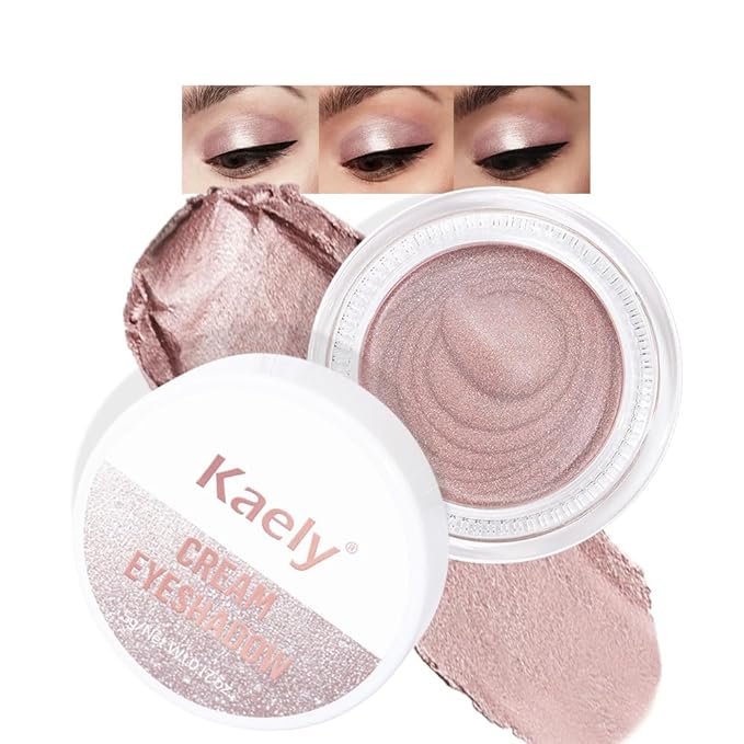 Single Cream Eye Shadow,Praline Metallic Glitter Shimmer Natural Monochrome Eyeshadow Palette,Waterproof,Long Lasting Naturing-Looking,Vegan & Cruelty-Free,730