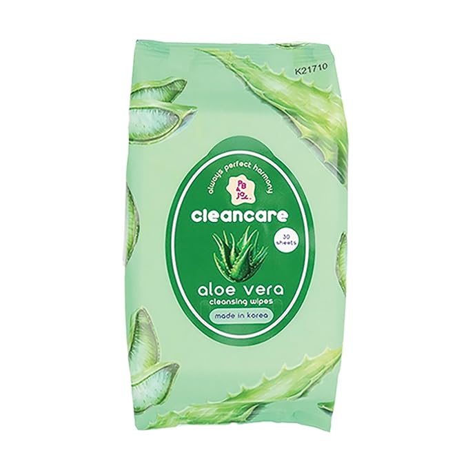 PB & JAY Cleancare Cleansing Wipes – 30 Count – Makeup Remover for Cooling Hydration & Skin Comfort – Hydrating Korean Face Wipes for Sensitive Skin (Aloe Vera)