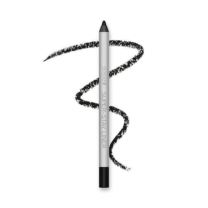 Wunderbrow Super-Stay Liner Makeup Eyeliner Pencil Long Lasting Waterproof Eye Liner, Color Essential Black Matte