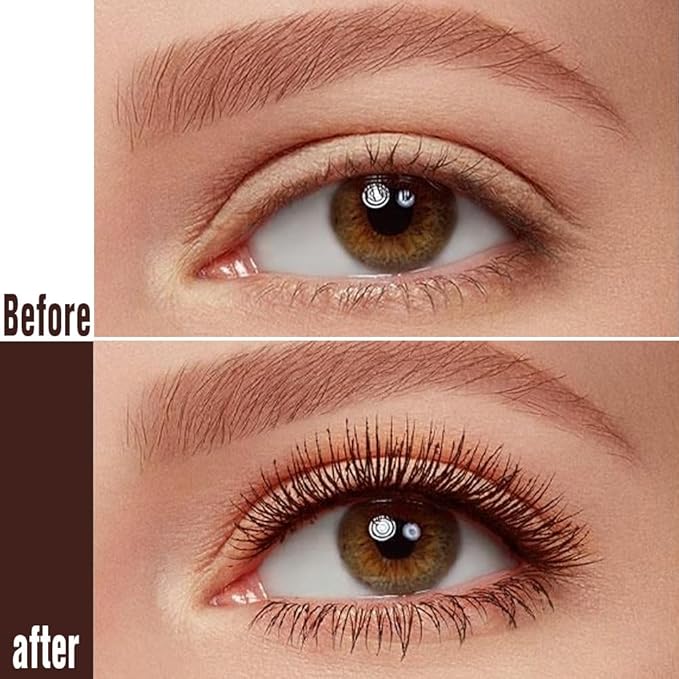 Brown mascara waterproof,Brown Lash Mascara, Flake & Smudge Resistant, Waterproof&Cruelty-Free, Nourishing Formula,hypoallergenic mascara brown