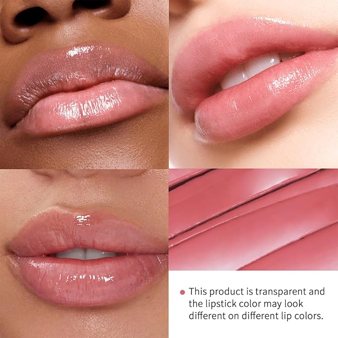 Tinted Lipstick Hydrating Natural Glossy Lip Balm Honey Collection Lipstick Set, Pink and Dark Shades Long-lasting (Pink, 0.07oz)