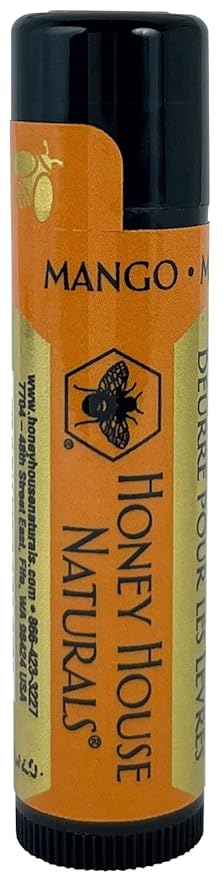 Honey House Naturals Lip Butter Gift Set – Rich & Anti-Aging – All Natural Ultra Moisturizing Lip Butter Infused with Essential Oils - 5 Piece Set - Made in the USA