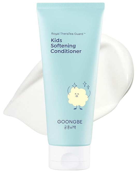 Kids' Softening Hair Conditioner - Korean Kids Glossy Hair Conditioner for Weak, Frizzy and Tangle Prone Hair - Silicone-Free Formula - Allergen Free Scent, 6.76oz.