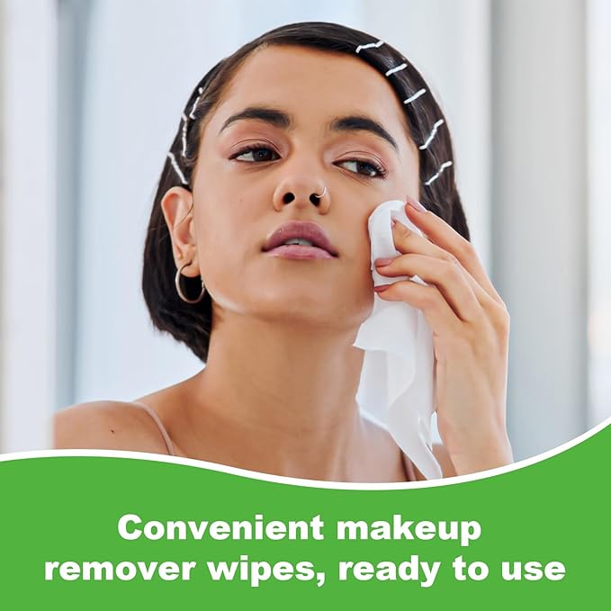 100 PCS Makeup Remover Wipes, Individually Wrapped Wet Wipes for Makeups Remover, Travel Size Facial Cleansing Wipe Bulk, Makeup Wipe for Travel Wedding Hotel