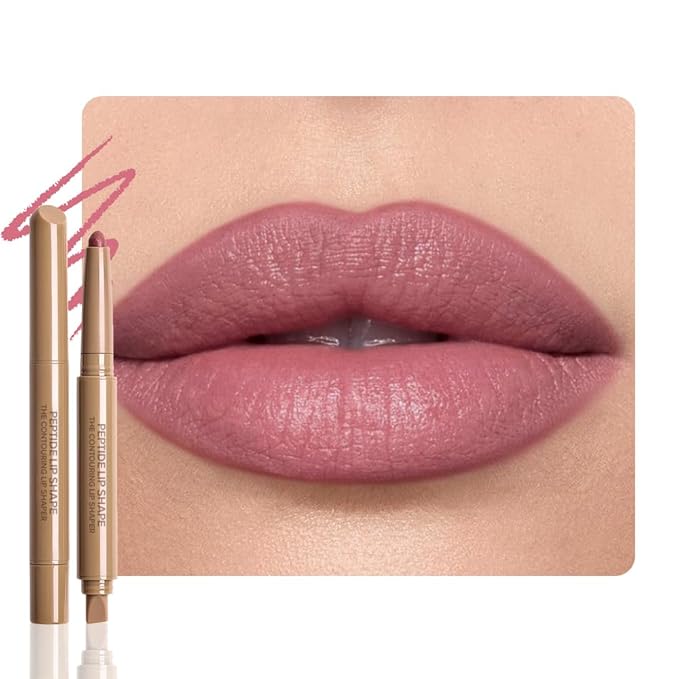 Plump Matte Crayon Lip Liner Pencil, Wine Lip Liners Lipstick, Long-Lasting Waterproof Creamy Formula, With Silicone Smudger for Define Contours & Sculpting Lip, 0.75g/0.026oz