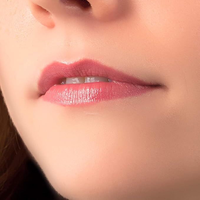 Audrey Pink Lipstick for Women - Vegan Gluten Free Natural Makeup, Semi-Sheer Hydrating Lip Stick - Organic Lip Gloss with Aloe & Almond Oil