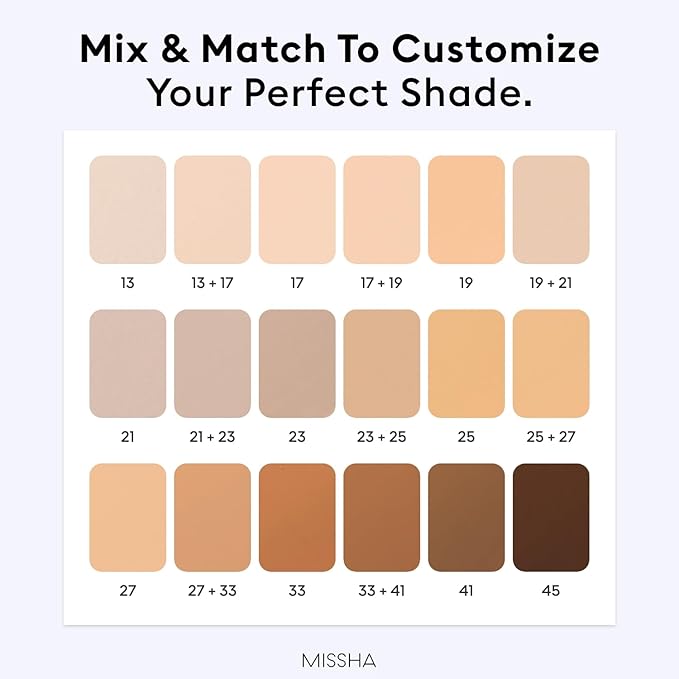 MISSHA M PERFECT COVER SERUM BB CREAM No.27 Honey Beige- Medium with Cool/Neutral Undertone, BB Cream by Cardi B Pick, Skin Tint, Tinted Moisturizer, Skin Care Foundation Makeup, 1.18 Fl oz