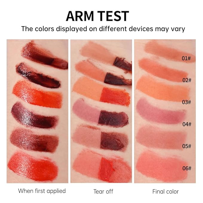 Double-head design Lip Stain Lip Liner Stain,Matte Finish Peel Off Lip Stain, Long Lasting Lightweight Smoothing Waterproof Smudge-proof Transfer-proof,(4#+5#Combination Pack,rose+terracotta)