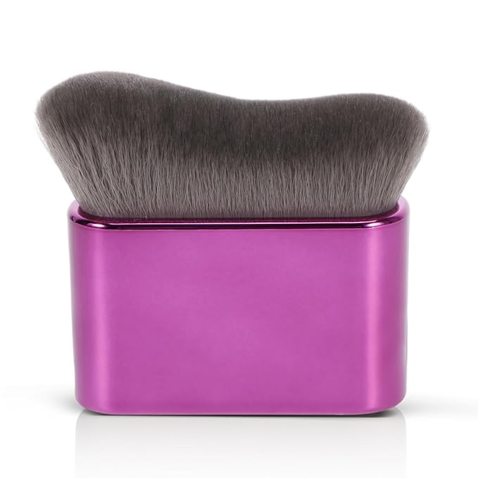 UNIMEIX Self Tanner Brush Sunscreen Body Makeup Brush Kabuki Blend Applicator Spray Tan Blending Beauty Brush for Body Coverage Perfector(Purple)