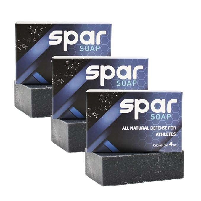 Original Bar, Natural Tea Tree Soap 4oz Bar (3-Pack), Antifungal Properties, For BJJ, MMA, Wrestlers, Grapplers, Men/Women, USA Made Body Soap, For Body Odor, With Charcoal, Lemongrass, Peppermint