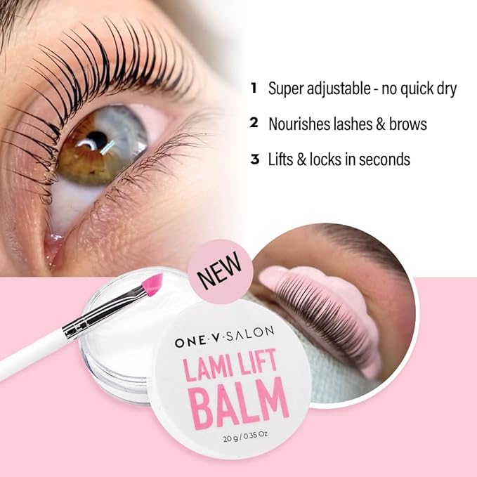 Brow Lamination and Lash Lift Professional Kit – Instant Lift for Lashes & Brows – Vegan, Long-Lasting, Complete Lash and Brow Lift Kit with Sachets, Tools, and Glue Balm