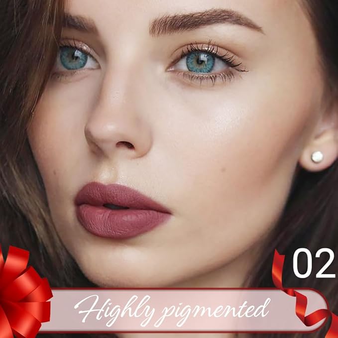 Rust Red Crayon Matte Lipstick Lip Liner Pencil, Moisture Smooth Lipstick Penil, With Pencil Sharpener Sharpenable Lip Pen Ultimate Lip Crayon for Women Easy to Apply Waterproof 02#