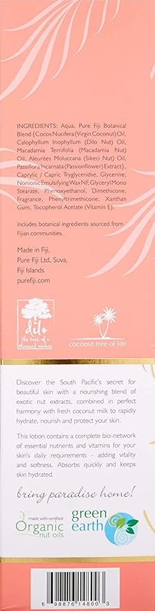 PURE FIJI Body Lotion Hydrating - Moisturizing Lotion for Dry Skin with Coconut Milk and Vitamin E, Organic Body Lotion For Women and Men, Orange Blossom Scent, 12 oz