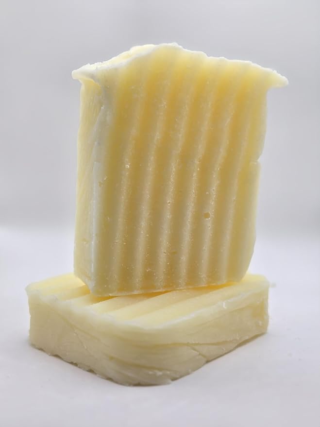 Tallow Soap (2 Pack) (Unscented) Handmade Grass Fed Beef Tallow Soap with Nourishing Oils