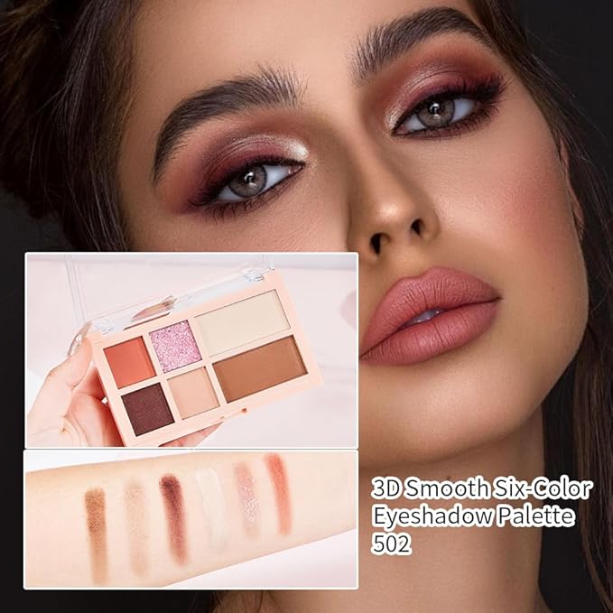 Eyeshadow Palette, Soft Matte & Romantic Shimmer, High Pigment, Smooth Texture, Easy to Blend, No Fallout, Can Be Used, Eyelids, and Nose for a More Radiant, Clear, and Flawless Finish-2#