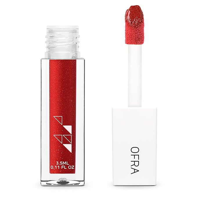 Ofra Lip Lush Juicy - Red Lip Plumper Gloss - Hydrating, Non Sticky, Ultra Glossy, and Cruelty-Free Plumping Lip Gloss - 3.5ml