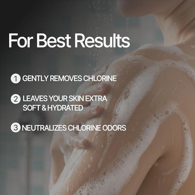Enjoy Swim Chlorine Removal & Hard Water Treatment Moisturizing Body Wash, Hydrates & Restores Skin, 6.78 Ounce, 200ml (Sun Zest)