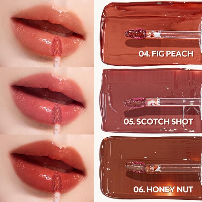 TIRTIR Waterism Tinted Lip Gloss #07 Cassis Plum, 0.14 Fl Oz – Kiss Ready Lipgloss, 12H Long Lasting Non Sticky Natural Tinted Glow Korean Multiuse Cheek and Lip Tint for Women gift