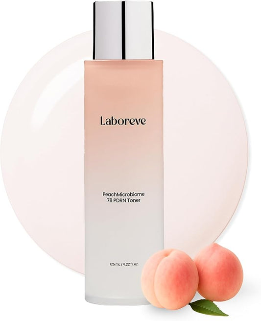 PeachMicrobiome 78 PDRN Toner | Vegan Peach PDRN Skin Barrier Toner | Niacinamide, Panthenol, Allantoin | Barrier Repair, Radiance & Soothing Care, Rebalancing Skin | Korean Skin Care