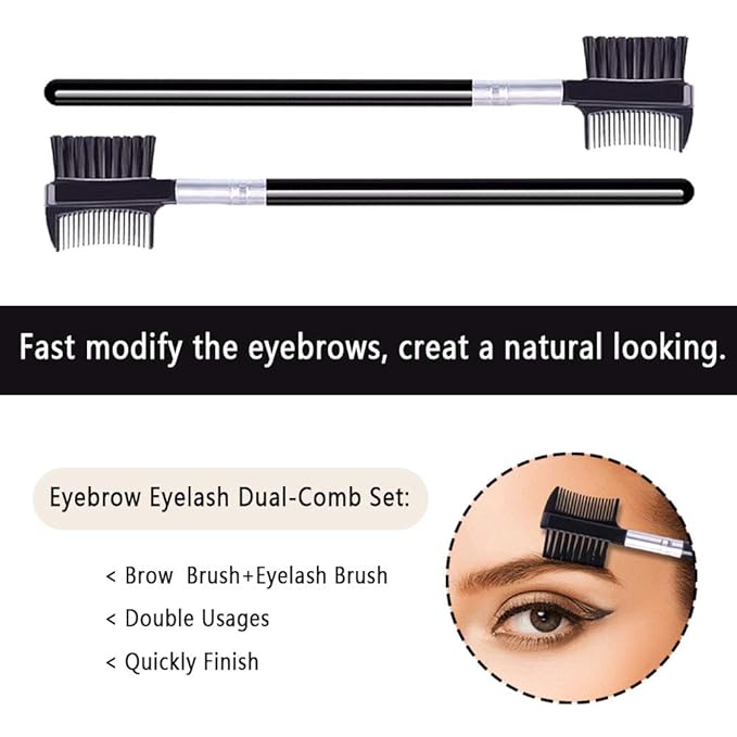 Eyelash Comb and Eyebrow brush, Eyelash Brush Comb Set (1PCS)