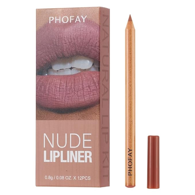 12-Piece Lip Liner Set -Pro-Grade Precision, Skin-Loving Formula, Versatile Shades, Long-Wearing & Travel-Friendly (12 COLORS)
