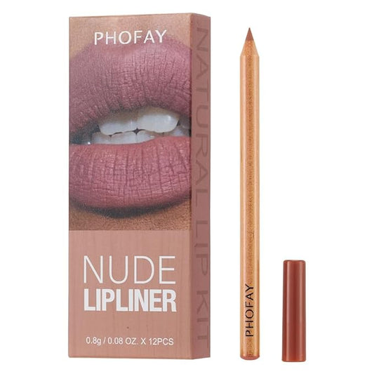 12-Piece Lip Liner Set -Pro-Grade Precision, Skin-Loving Formula, Versatile Shades, Long-Wearing & Travel-Friendly (12 COLORS)