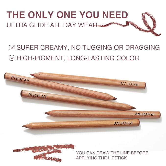 12-Piece Lip Liner Set -Pro-Grade Precision, Skin-Loving Formula, Versatile Shades, Long-Wearing & Travel-Friendly (12 COLORS)