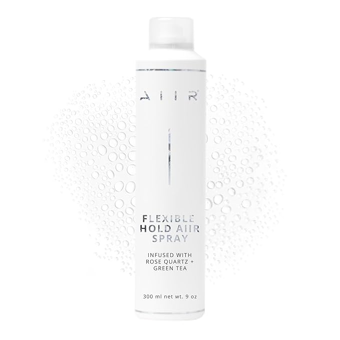 AIIR Flexible Hold Hairspray - Finishing Spray with Light Hold, Soft & Touchable Finish, Enhance Style & Shine, Fight Frizz with Humidity Resistance, Lightweight Hairspray for Fine Thin Hair, 9 oz