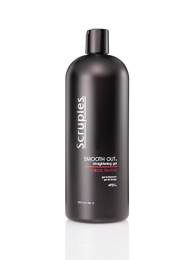 Scruples Smooth Out Hair Straightening Gel - 33.8 Fl Oz - Shine Enhancing & Smoothing Frizz Control Styling Solution for Women and Men with All Hair Types