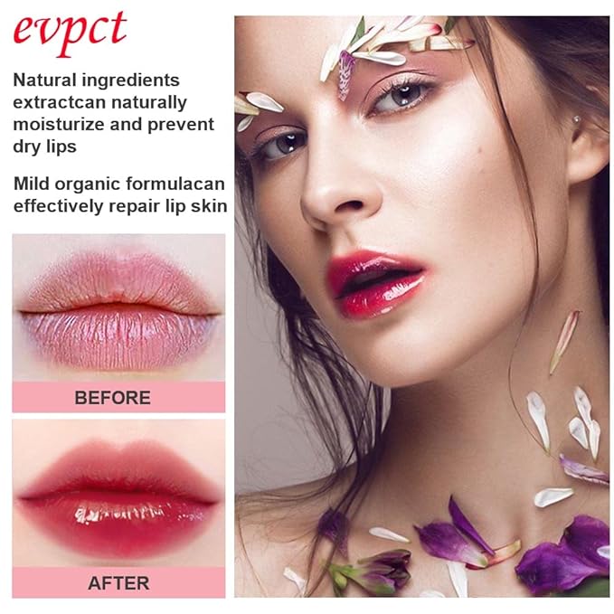 BINGBRUSH Aloe vera Color Changing Lipstick,Moisturizer Long Lasting Lip Care Magic Lip Gloss,Makeup Lipstick Set (1pc 04#Cherry, A-1pc)