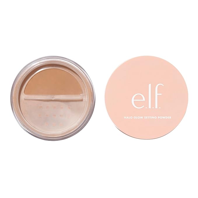e.l.f. Halo Glow Soft Focus Setting Powder, Silky & Creates Soft Glow Without Shine, Smooths Pores & Lines, Vegan & Cruelty-Free, Medium Beige
