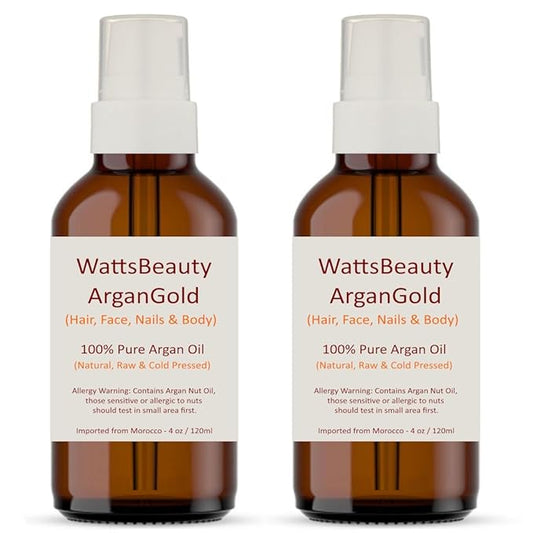 ArganGold 100% Pure Argan Oil - Ultra Moisturizer for Face, Body and Hair - 8 oz.