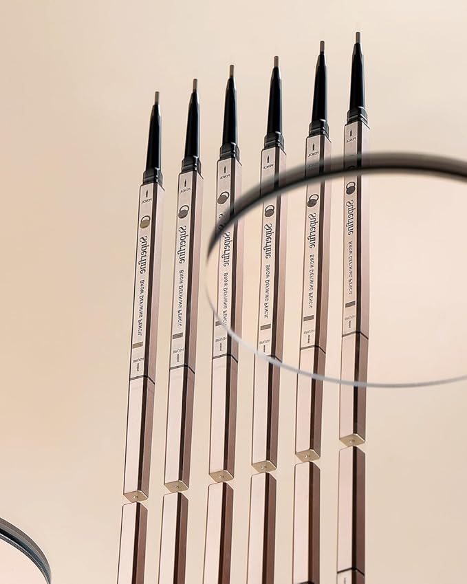 Beauty Superfine Micro Brow Pencil – 1.5mm Ultra-Fine Tip, Waterproof, Vegan Formula, 6 Shades – Long-Lasting Natural Eyebrow Pencil (01 - Blonde, 0.08G/0.002 FL.OZ（pack of 1）)