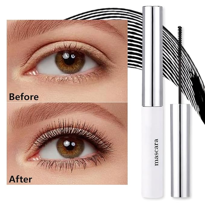 BINGBRUSH Colored Mascara for Eyelashes, Voluminous Colorful Mascara, Pink Purple Blue Green Red-Lengthening, Defining, Curling, Multiplying Formula (#12-Black, 1 Count (Pack of 1))