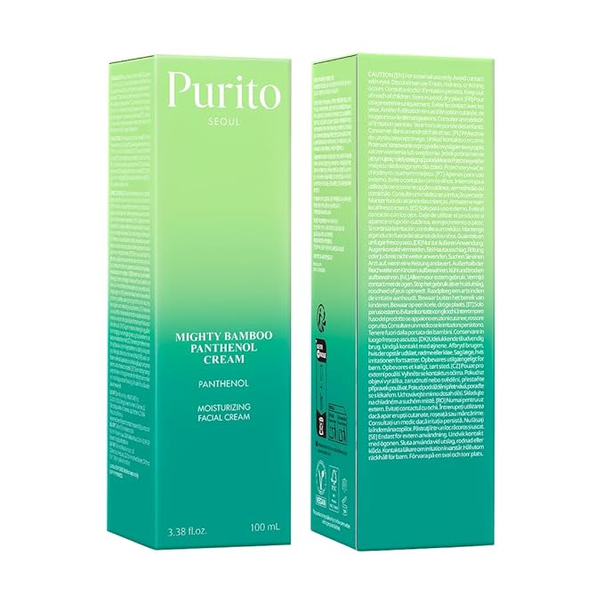PURITO Panthenol 10% Post-Acne Cream | Moisturizer for Blemish Marks, Barrier Repair | Silicone-Free, Non-Comedogenic, Fragrance-Free, Vegan & Cruelty-free | Korean Skincare, 100mL 3.38 fl.oz