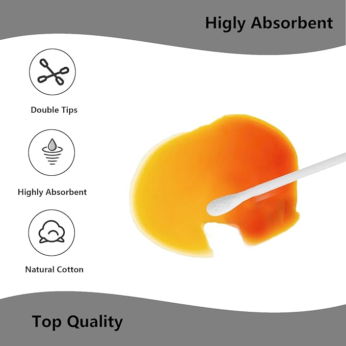900pcs Precision Cotton Swabs,Cosmetic Makeup Applicators,Multi-Purpose Dual Tips Applicators with Pointed and Flattened Tip