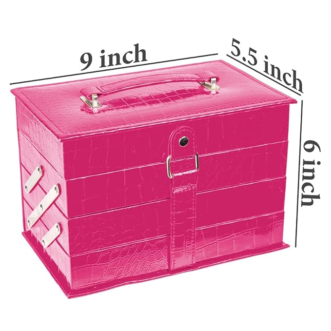 SHANY All In One Makeup Set, 67 Colors Eyeshadow, Blushes, Face Powder, Lipstick, Eye liners, Make up Pencils and Cosmetics Mirror - Makeup Kit With Reusable Beauty Organizer Train Case - Pink