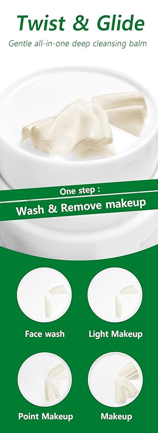 Heartleaf Deep Cleansing Balm – Soothing Makeup Remover with Houttuynia Cordata – For Sensitive & Oily Skin – 1.76FI Oz.