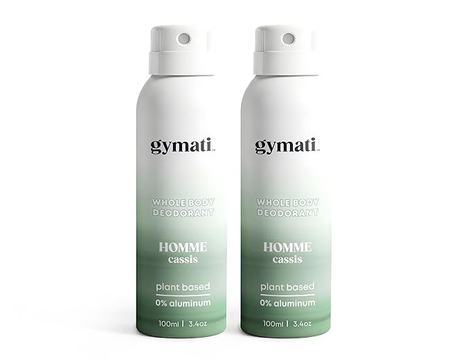 Gymati Fitness Body Deodorant Spray Aluminum Free - Men - Pack of 2