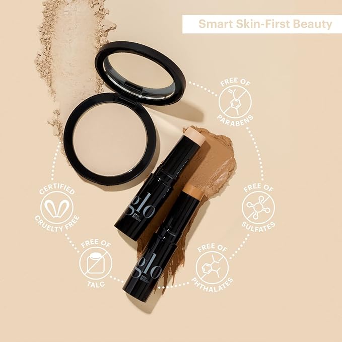 Glo Skin Beauty Cream Stay Shadow Stick (Canvas) - Multi-Purpose Eyeshadow Mineral Makeup Can Also Be Used as Liner on Lips or Cheeks, 12-Hours of Wear