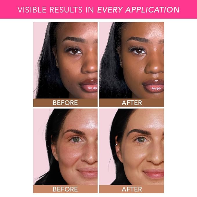 Doll 10 Peptide Bounce Balm Foundation™ – Hydrating, Age-Defying Foundation for Older Women, All Skin Types – Vegan, Clean, Natural, Medium Buildable Coverage, Blurs Fine Lines - [Deep]
