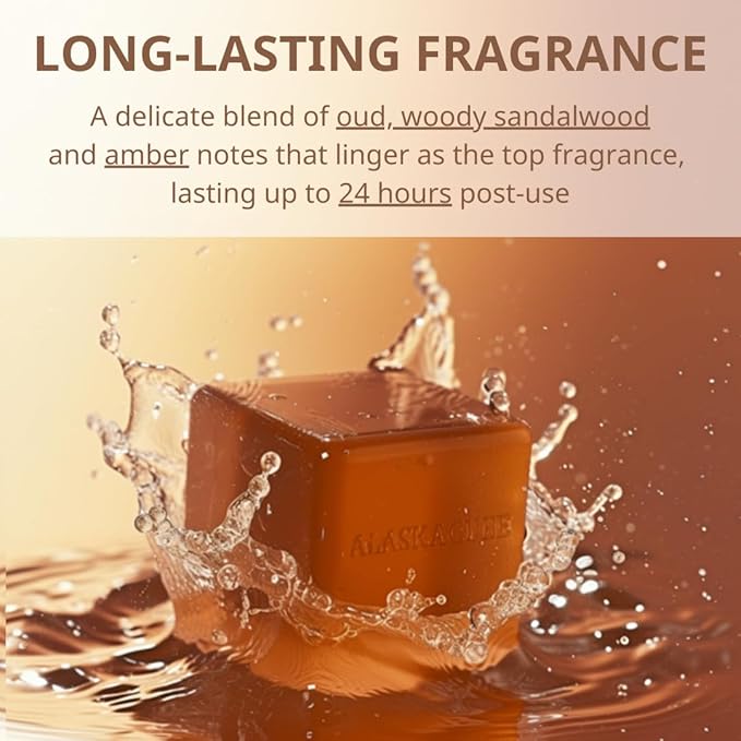 Shower Bar Body Bath Soap (Set of 2) Cleanser Cooling Refreshing Effect Rich Foam Body Wash Shampoo Deodorant for Face and Body Menthol Mint Sandalwood Woody for men and women