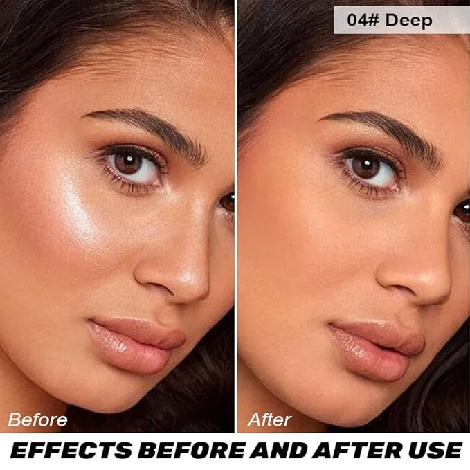 Pressed Matte Face Powder, Bake Foundation Makeup, Balance-n-Brighten & Color Correcting, Medium Light Fair Brown Concealer Base Mak up for Poreless Wrinkle Finishing, Shine Control