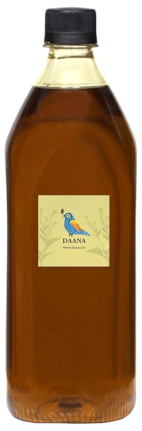 DAANA Mustard Oil for Skin: Certified USDA Organic, Extra Virgin, Cold Pressed (34 Fl Oz)