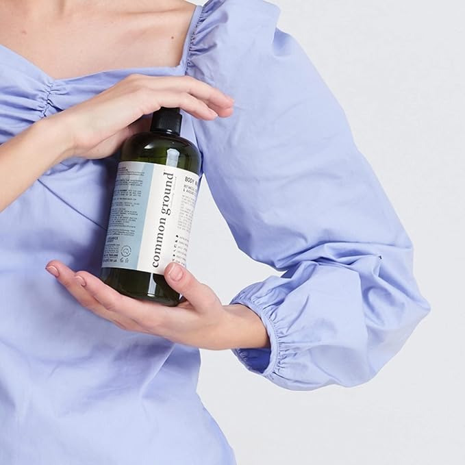 COMMON GROUND Natural Body Wash - Paraben & Cruelty Free, Vegan, Plant-Based, Botanical Scent & Avocado Oil Extracts - All Skin Types, Men & Women, Sensitive