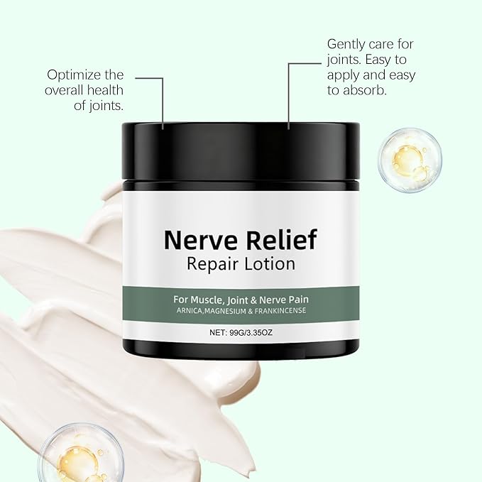 2 Pcs Alcura Nerve Cream, Natural Arnica Gently Soothing Body Joint, Knee, Lumbar, Neck, Hand and Foot Massage Care Cream.