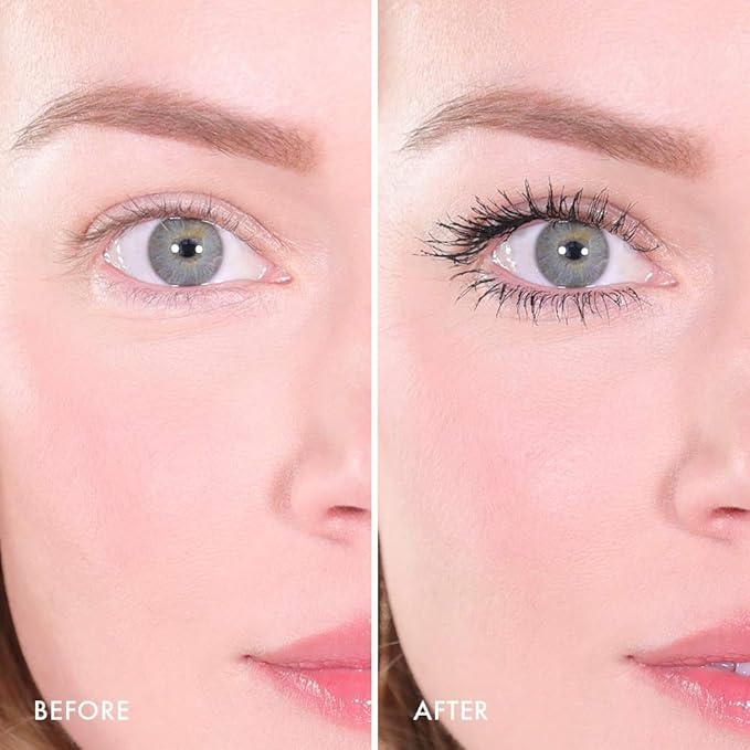 Wander Beauty Mile High Club Length + Define Black Mascara - Smudge-Proof, Lash Lengthening Mascara for a Full, Fanned Out Effect - Castor Oil + Peach Leaf Conditions & Strengthens - 0.31 fl oz