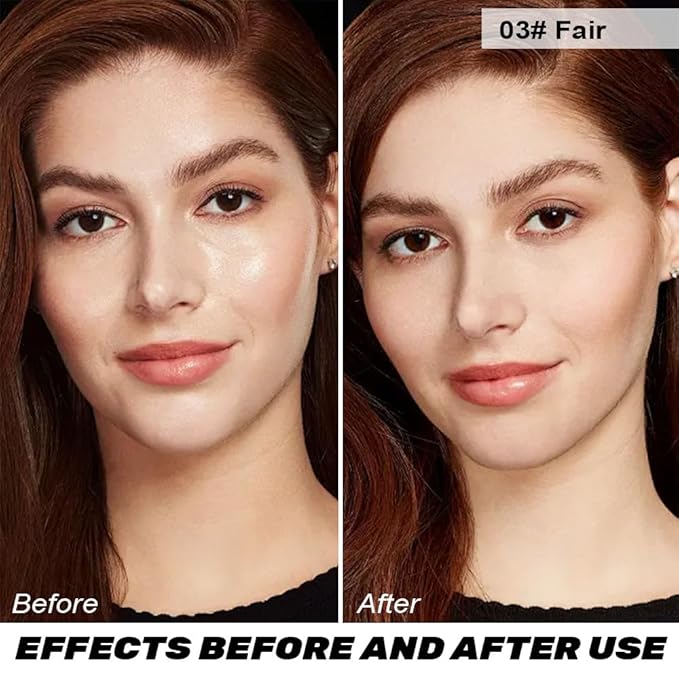 Oil Control Matte Perfection Face Powder Compact For Women, Matte Smooth Flawless Setting Powder Makeup, Polvo Compacto De Maquillaje, Waterproof Long Lasting, (Fair)