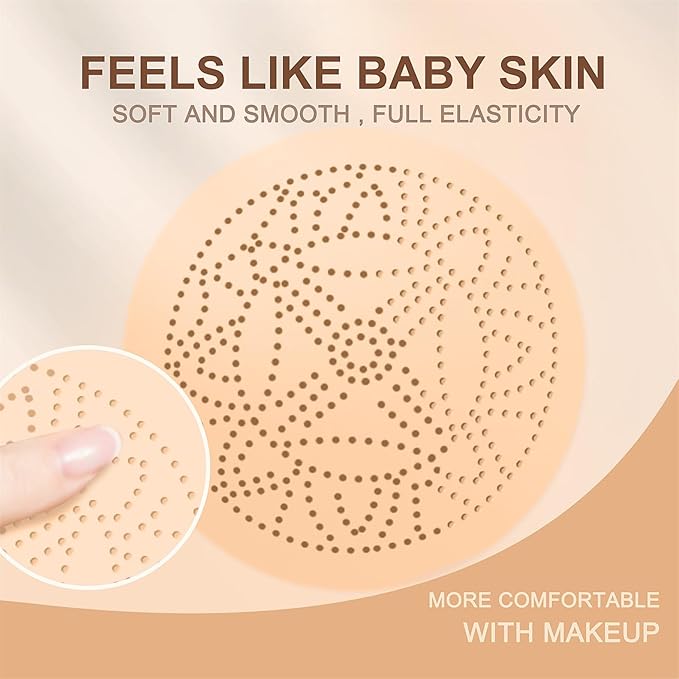 Mushroom Head Air Cushion CC Cream Foundation Full Coverage Moisturizing Oil Control Waterproof Long-Lasting Even Skin Tone Natural Cream Foundation for Mature Skin (Buff Beige)